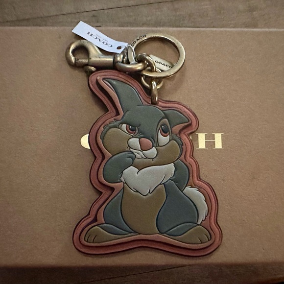 SUPER RARE Disney X Coach Thumper Keychain Fob Bag Charm - Picture 2 of 8